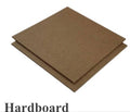 White hardboard